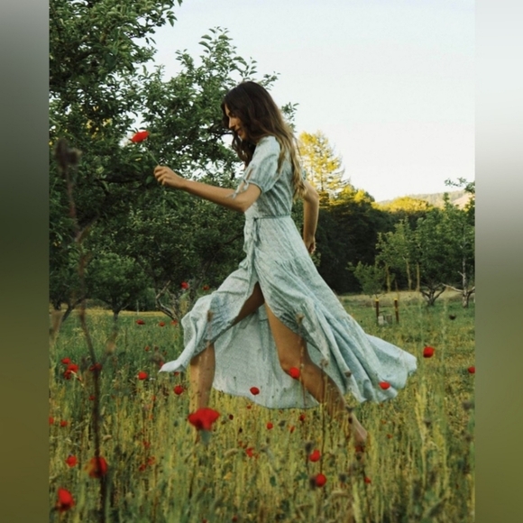 Christy Dawn the Augusta dress in mint blooming meadow, small - Picture 2 of 10